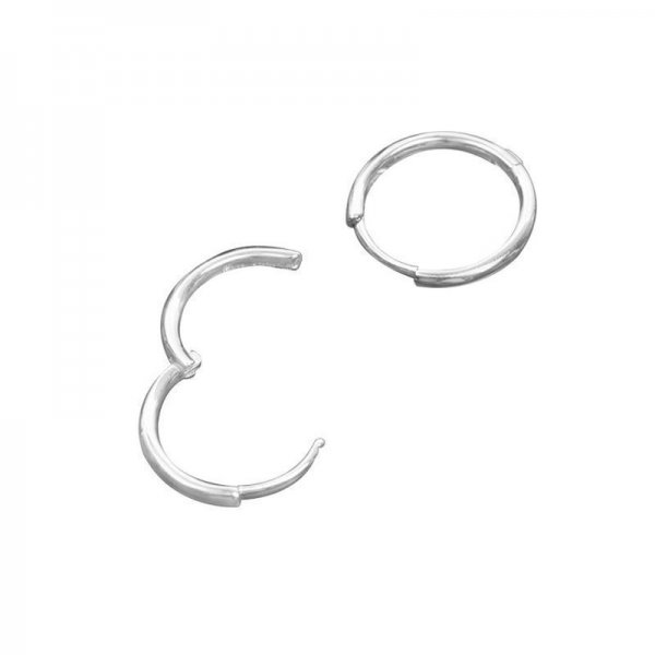 Sterling zinc Solid Round Earrings