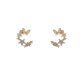 Flowers stereo butterfly stud earrings