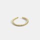 Plain circle open ring women adjustable beads simple design index finger ring