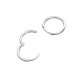 Sterling zinc Solid Round Earrings